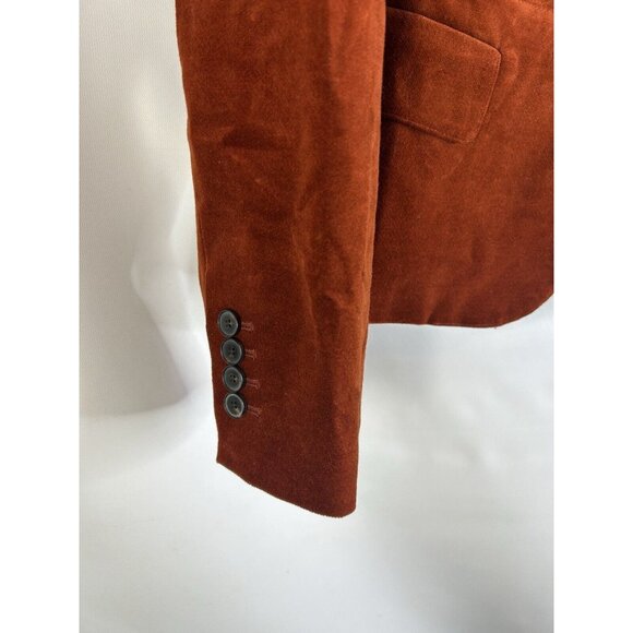 Talbots Velvet Velour Single Button Blazer Jacket Grunge - Picture 5 of 9